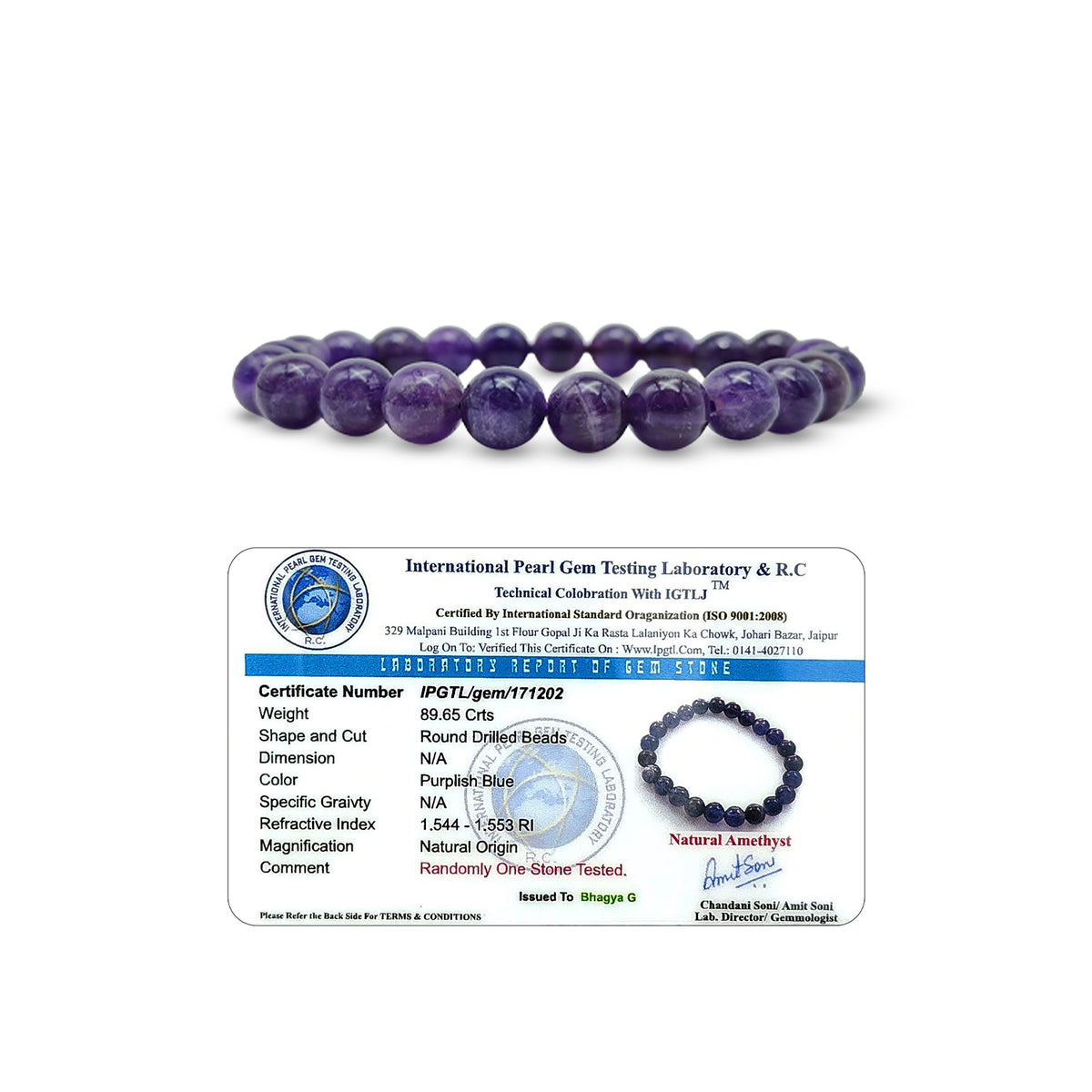 Healing Crystal Bracelet