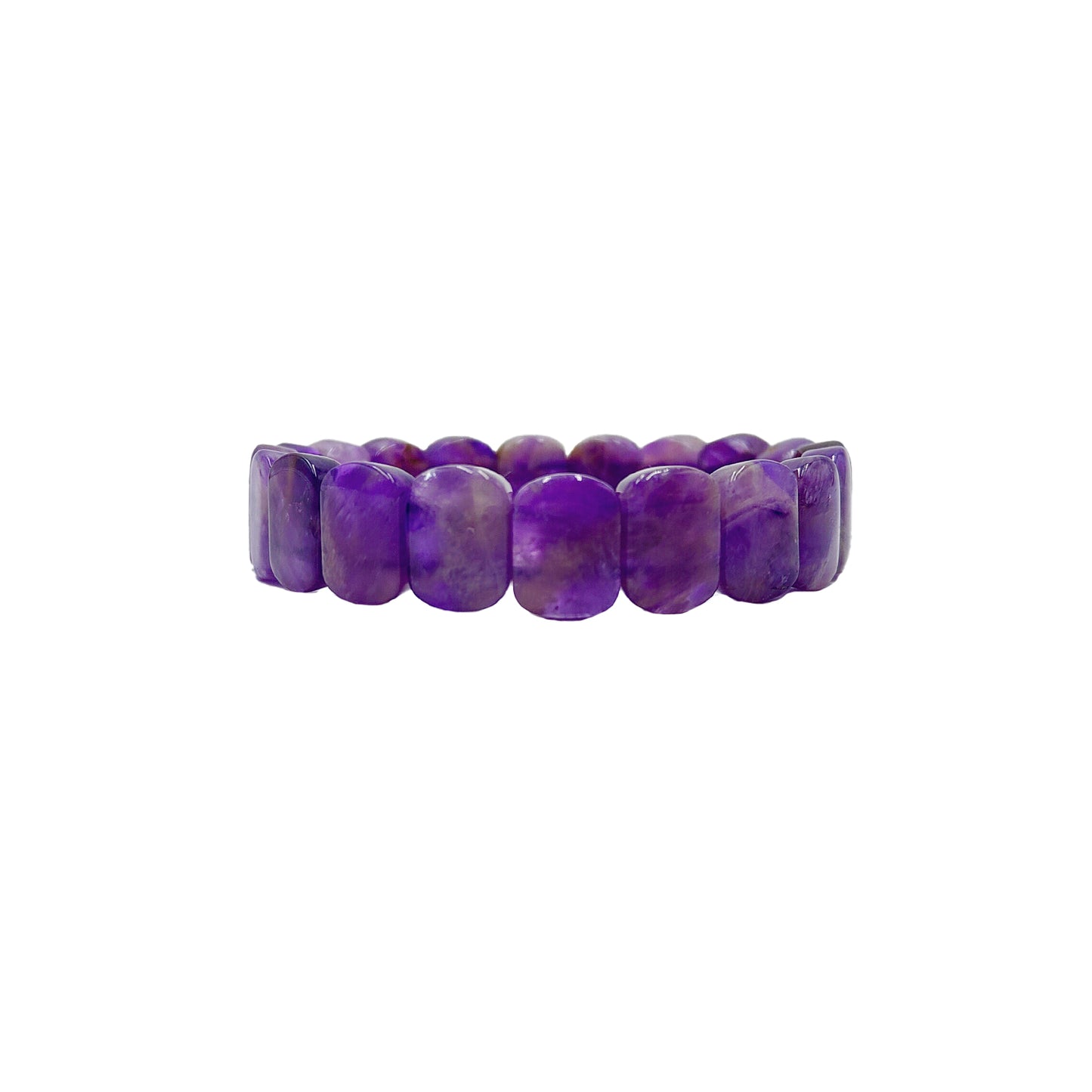 Amethyst Flat Shape Bracelet