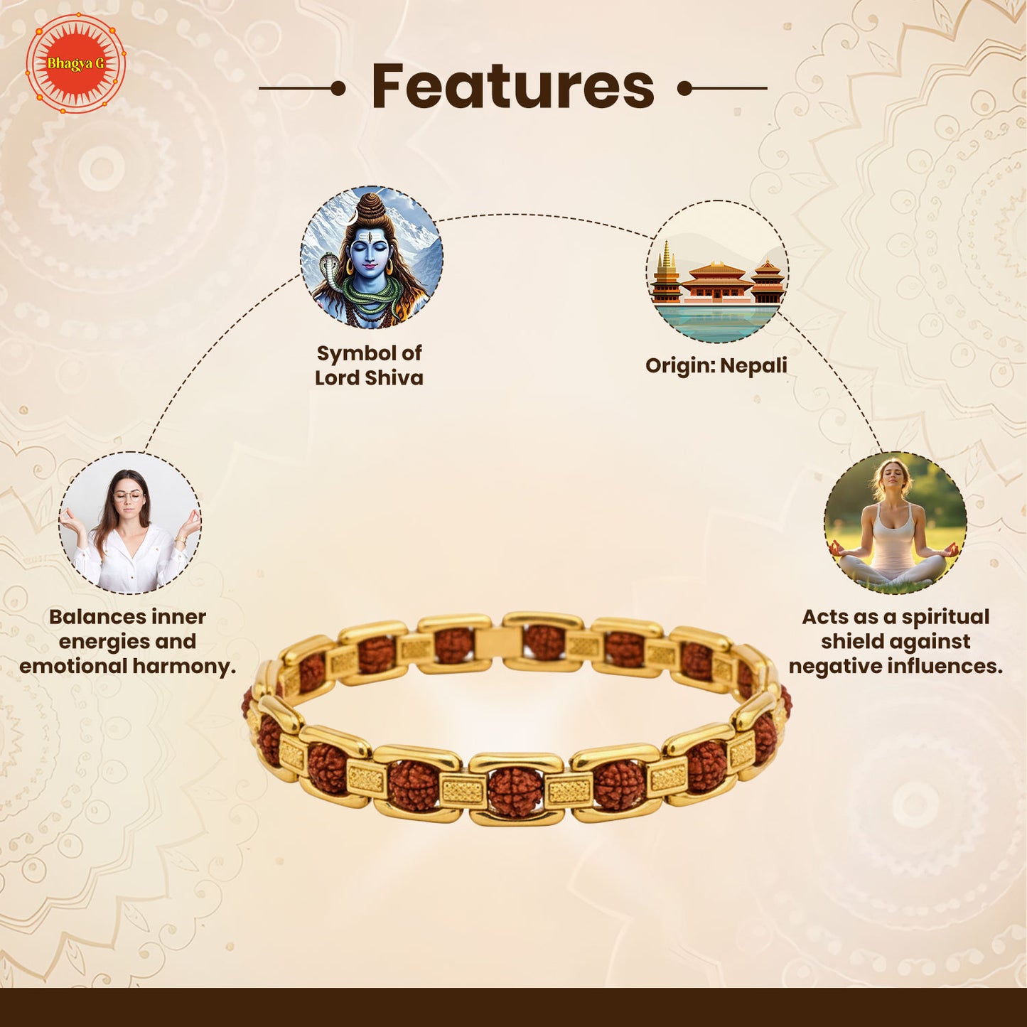 Meditation Rudraksha Bracelet