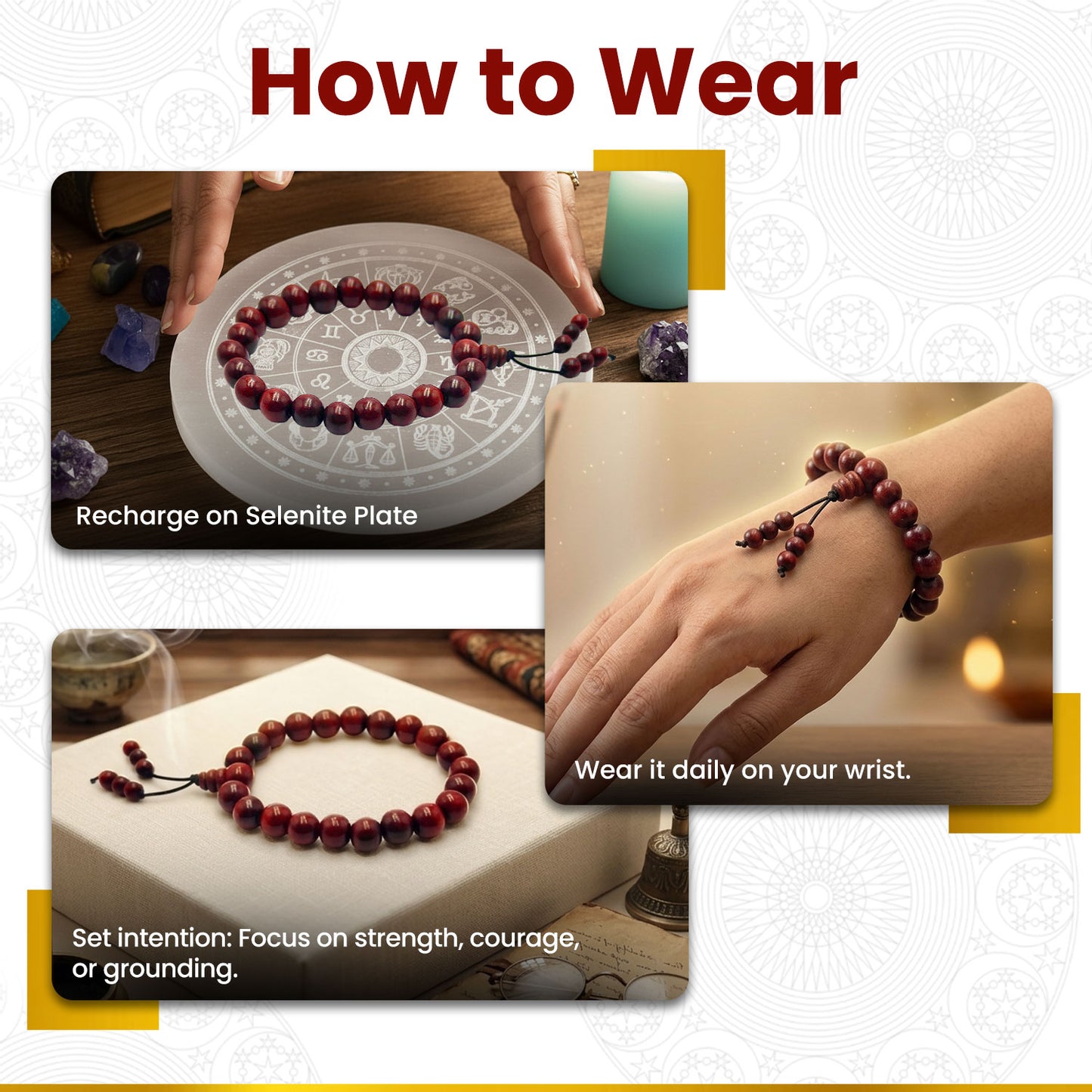 BhagyaG Red Chandan Bracelet