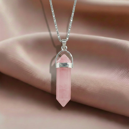 Rose Quartz Candle Pendant