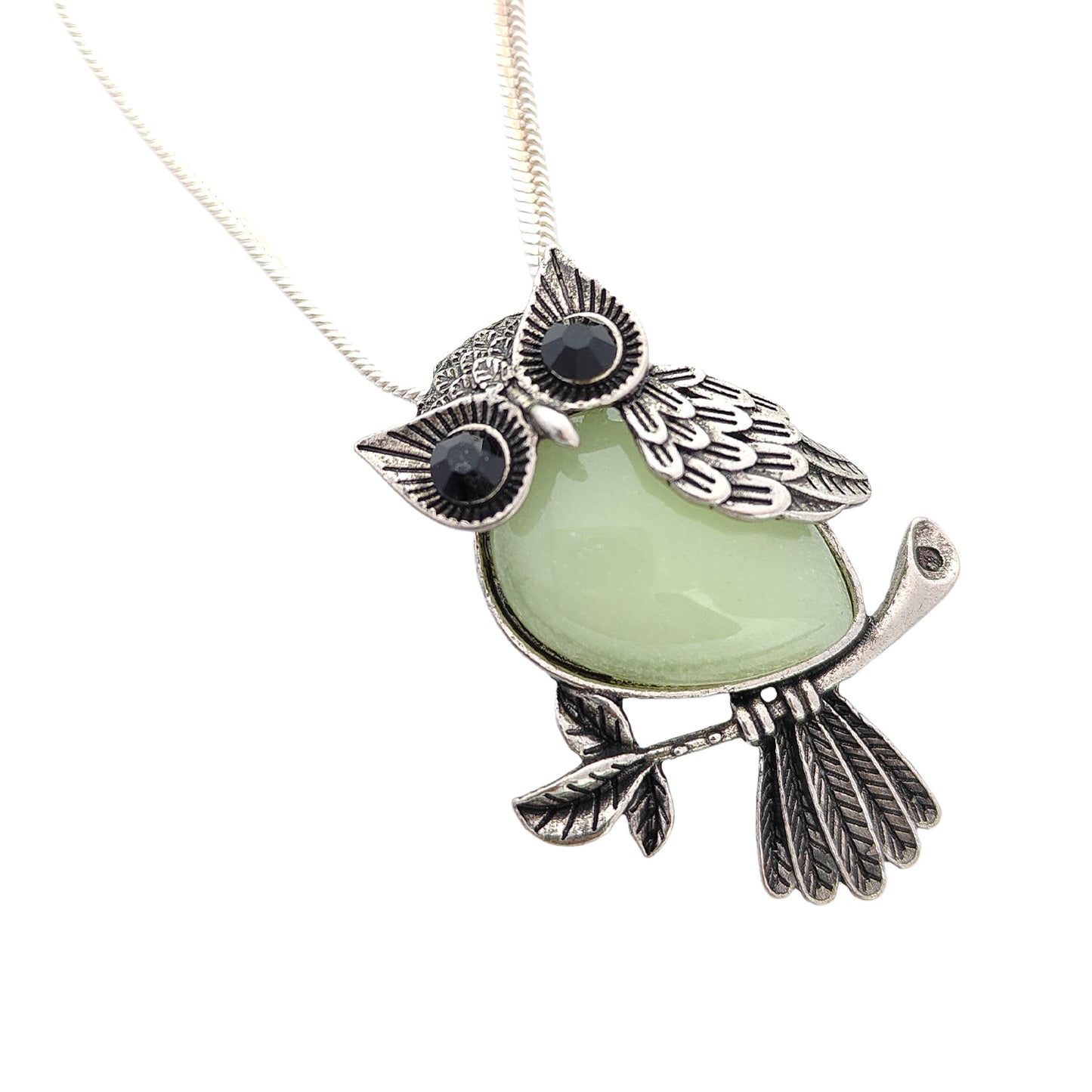 Crystal Owl Pendant