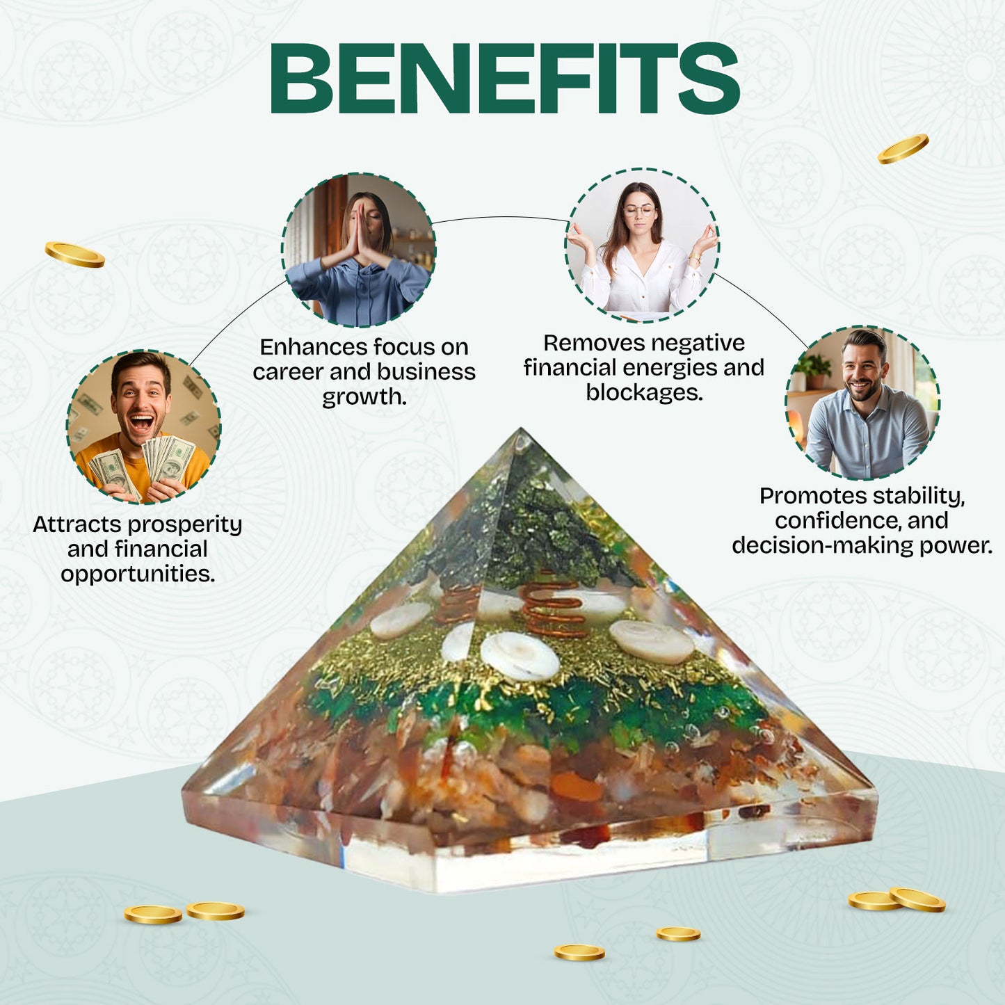 Wealth Crystal Pyramid