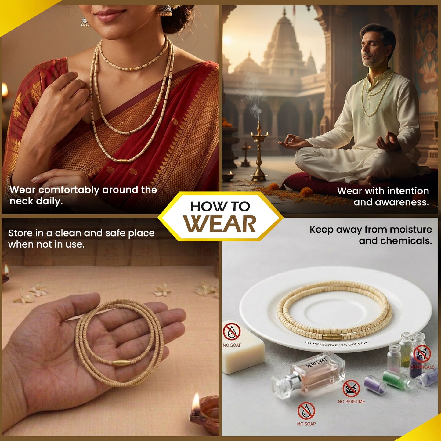 2 Round Iskcon Tulsi Kanthi Mala