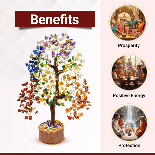 7 Chakra Tree (300 Beads) – Attract Positivity, Reduce Stress & Improve Daily Life Energy