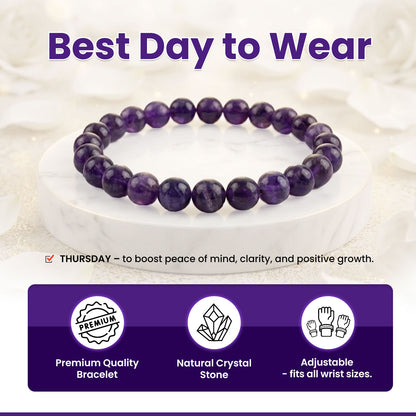 Amethyst AAA Bracelet Meditation & Concentration