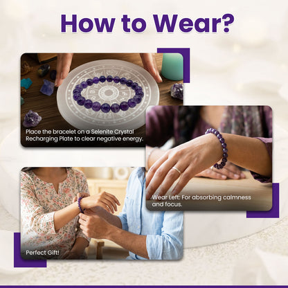 Amethyst AAA Bracelet Meditation & Concentration