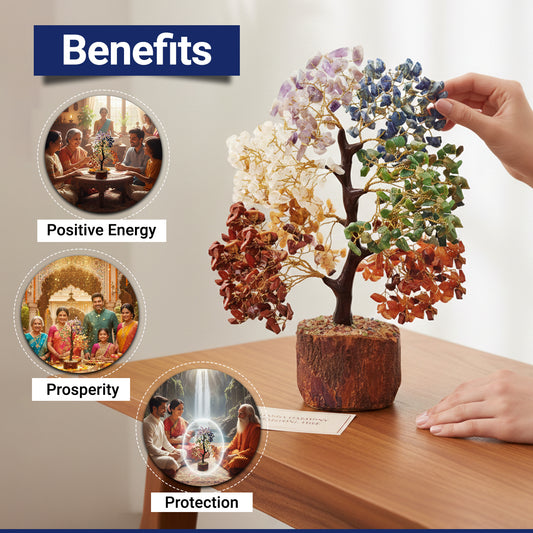 7 Chakra Tree (500 Beads) – Strong Energy for Wealth Growth, Peace & Protection from Negativity