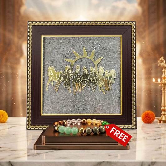 7 Horses Yantra for Wealth & Success + FREE Money Magnet Bracelet