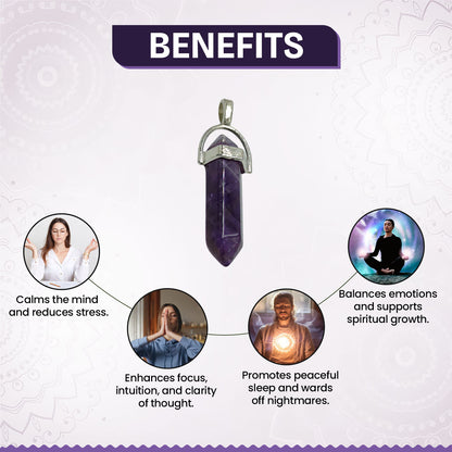 Amethyst Healing Pendant