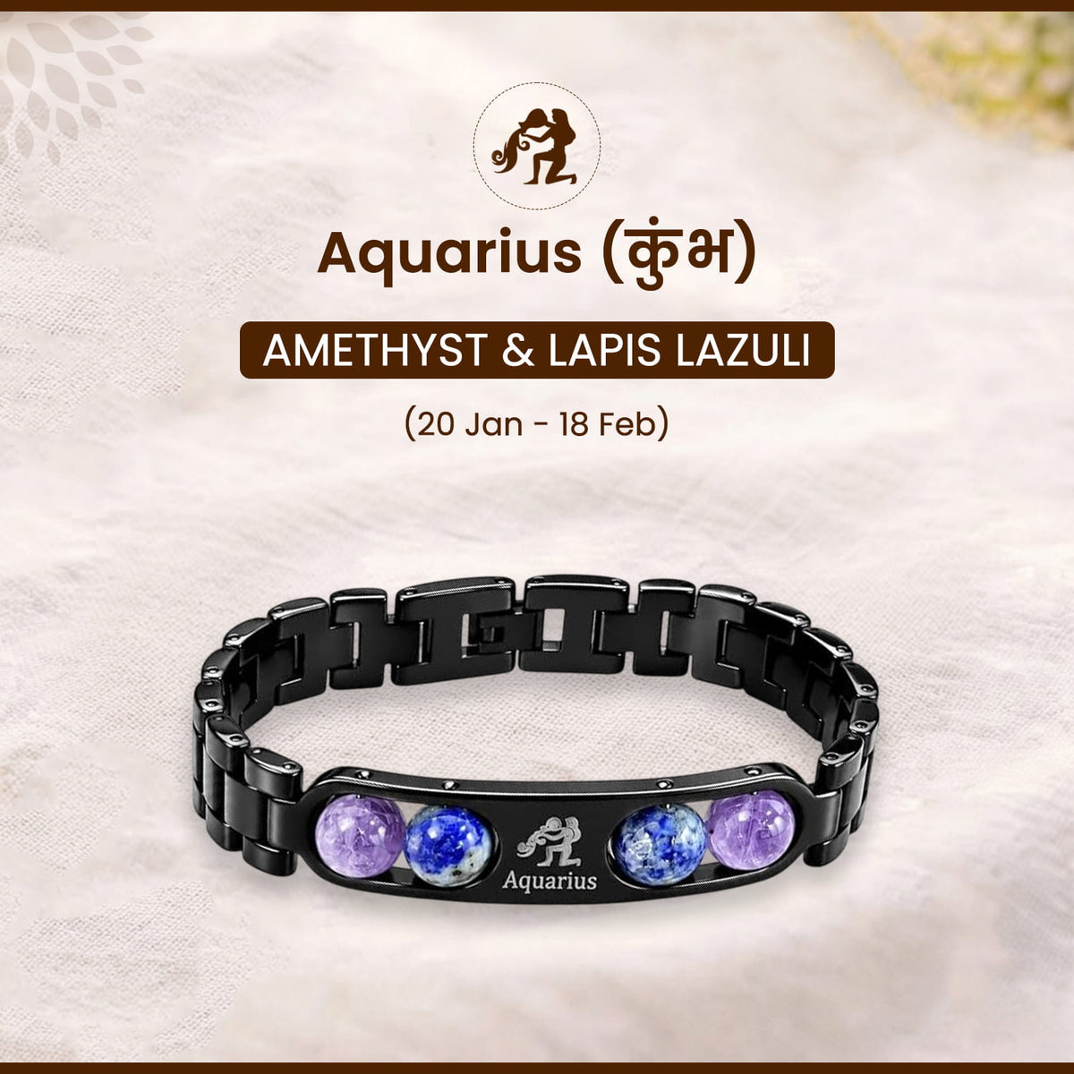 Metal Zodiac Bracelet Collection with 12 Constellation Signs