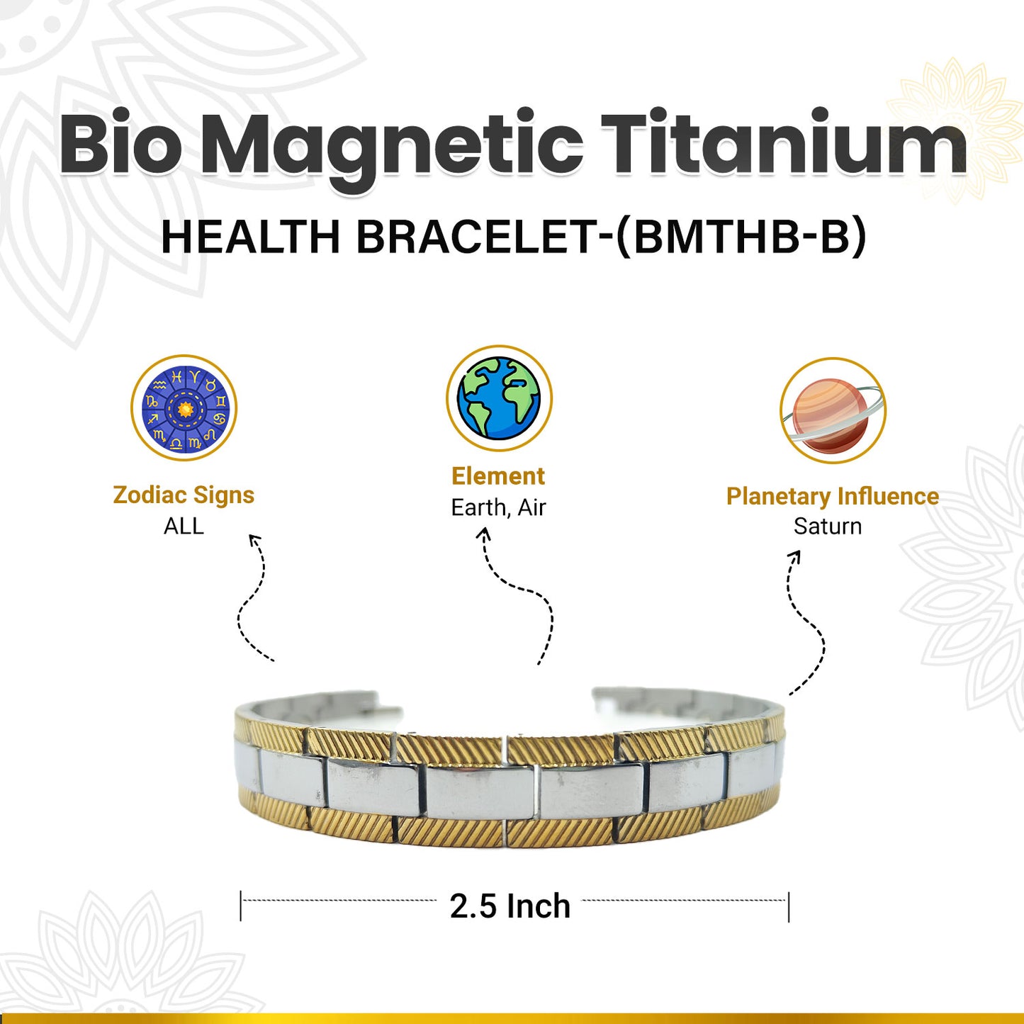 BMTHB-B Magnetic Bracelet
