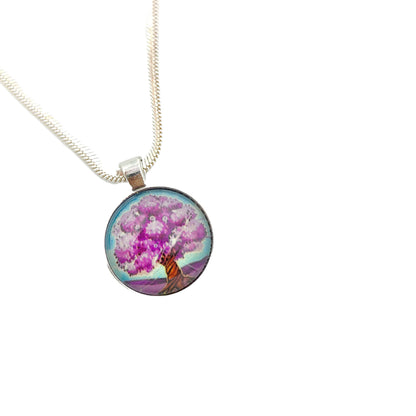 Tree Design Crystal Pendant