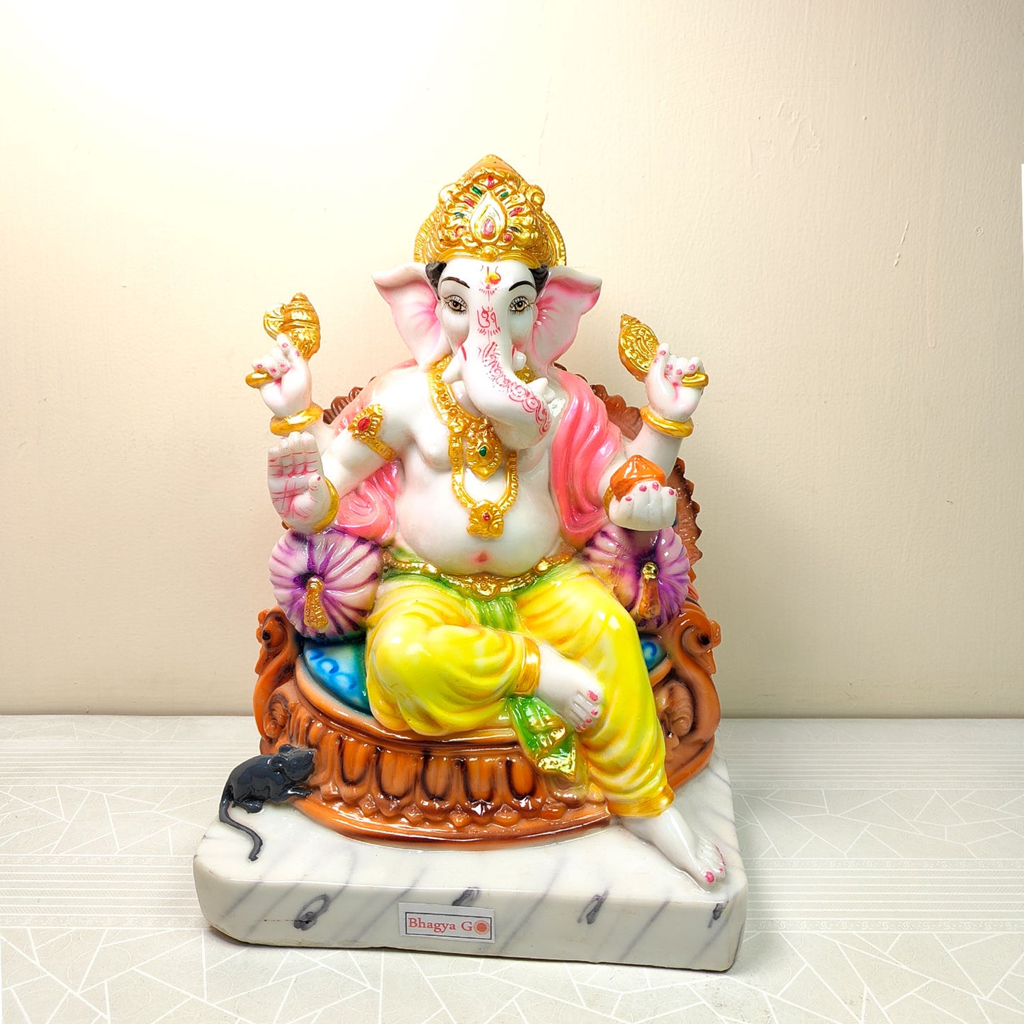 Divine Gaddi Ganesh Idol