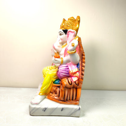 Divine Gaddi Ganesh Idol