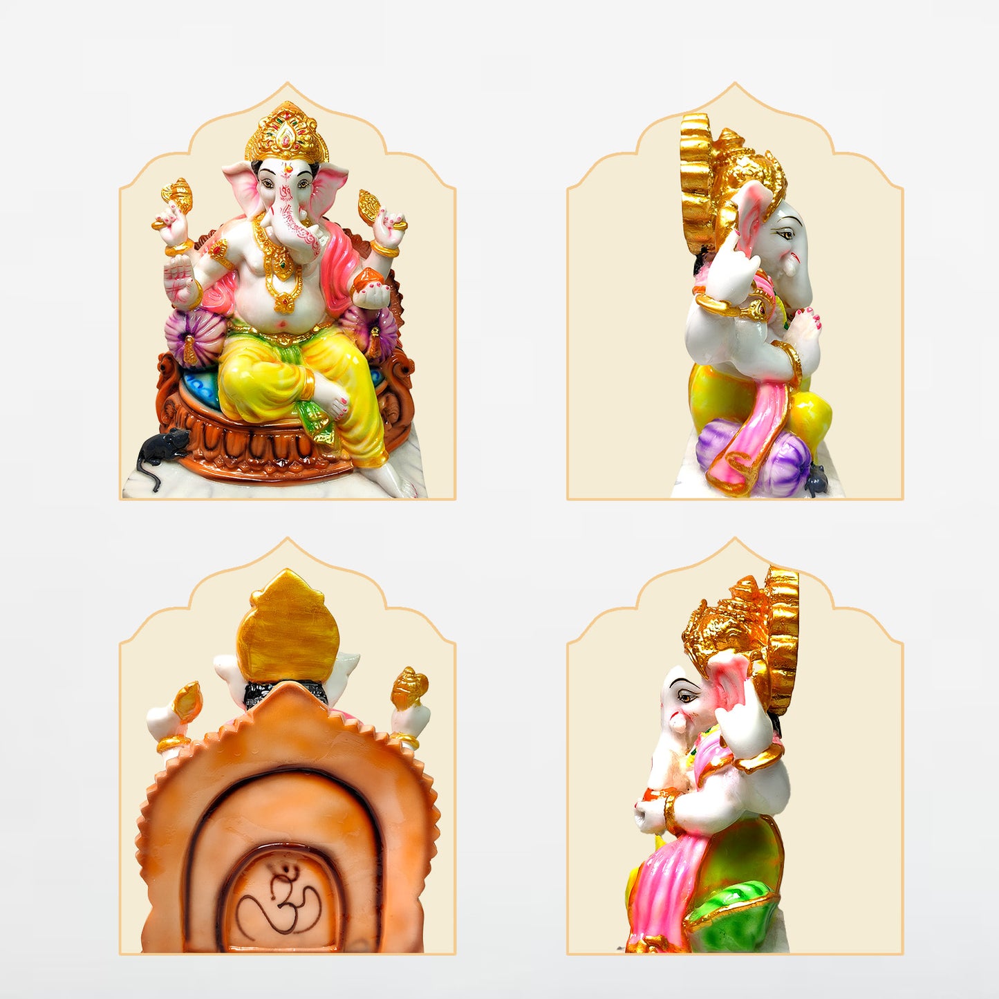 Divine Gaddi Ganesh Idol