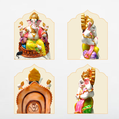 Divine Gaddi Ganesh Idol