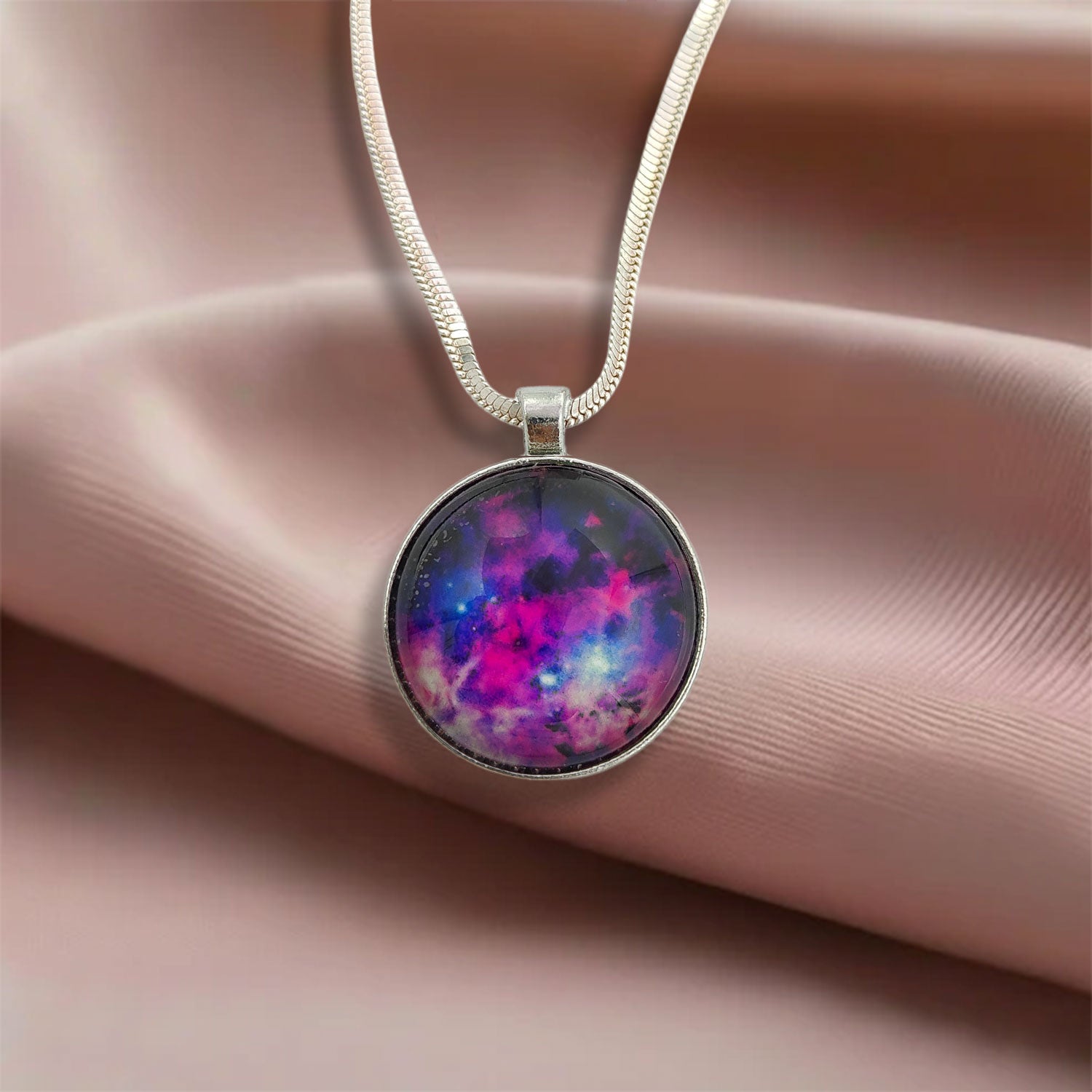 Galaxy Purple Crystal Pendant