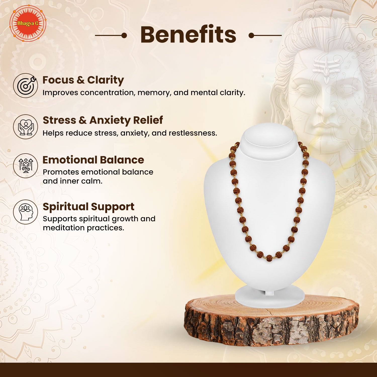Lord Shiva Rudraksha Mala 