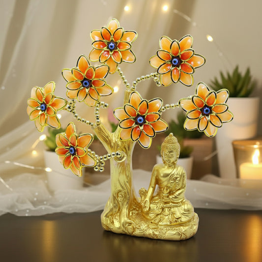 Golden Lord  Buddha Evil Eye Tree