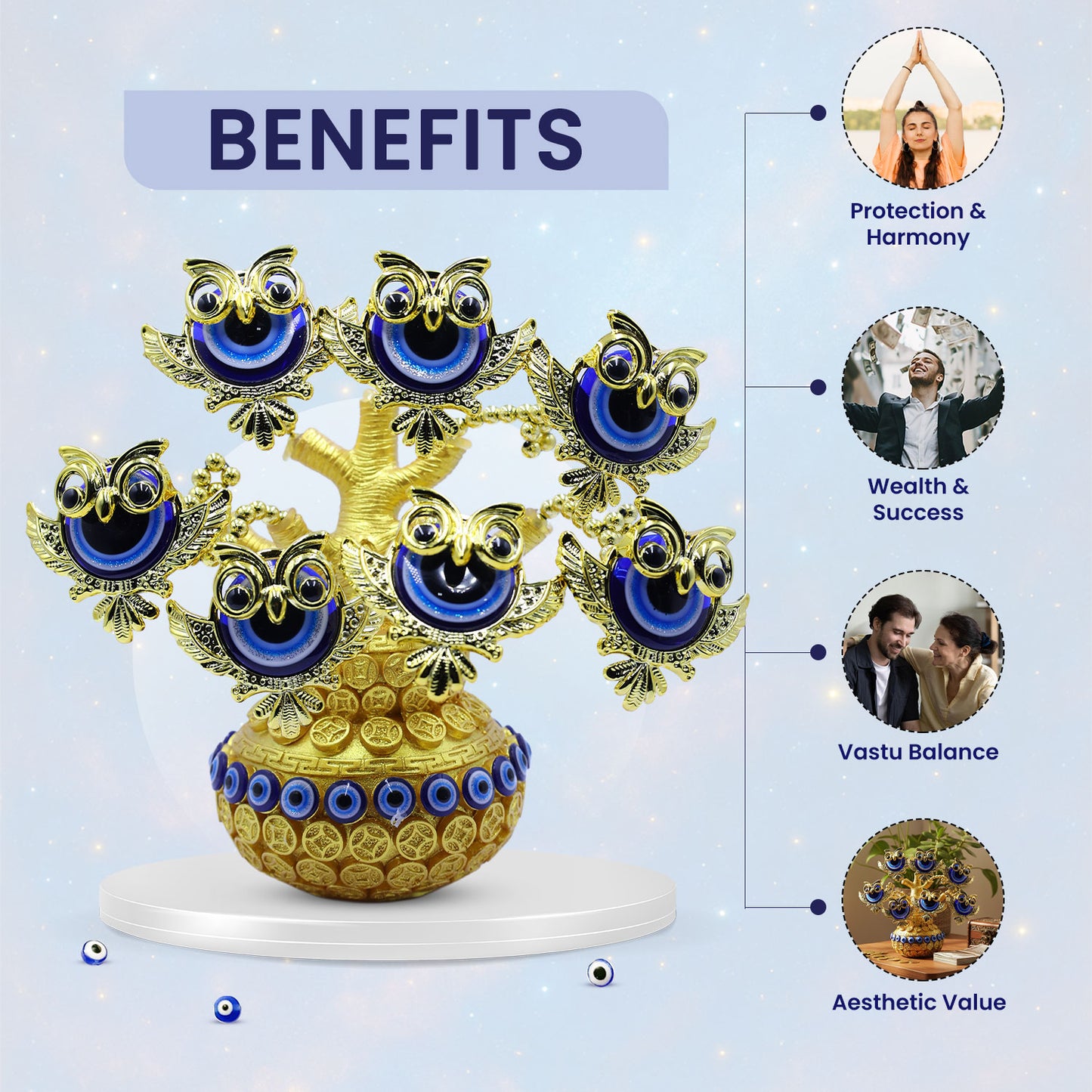 Money Attraction Evil Eye Tree