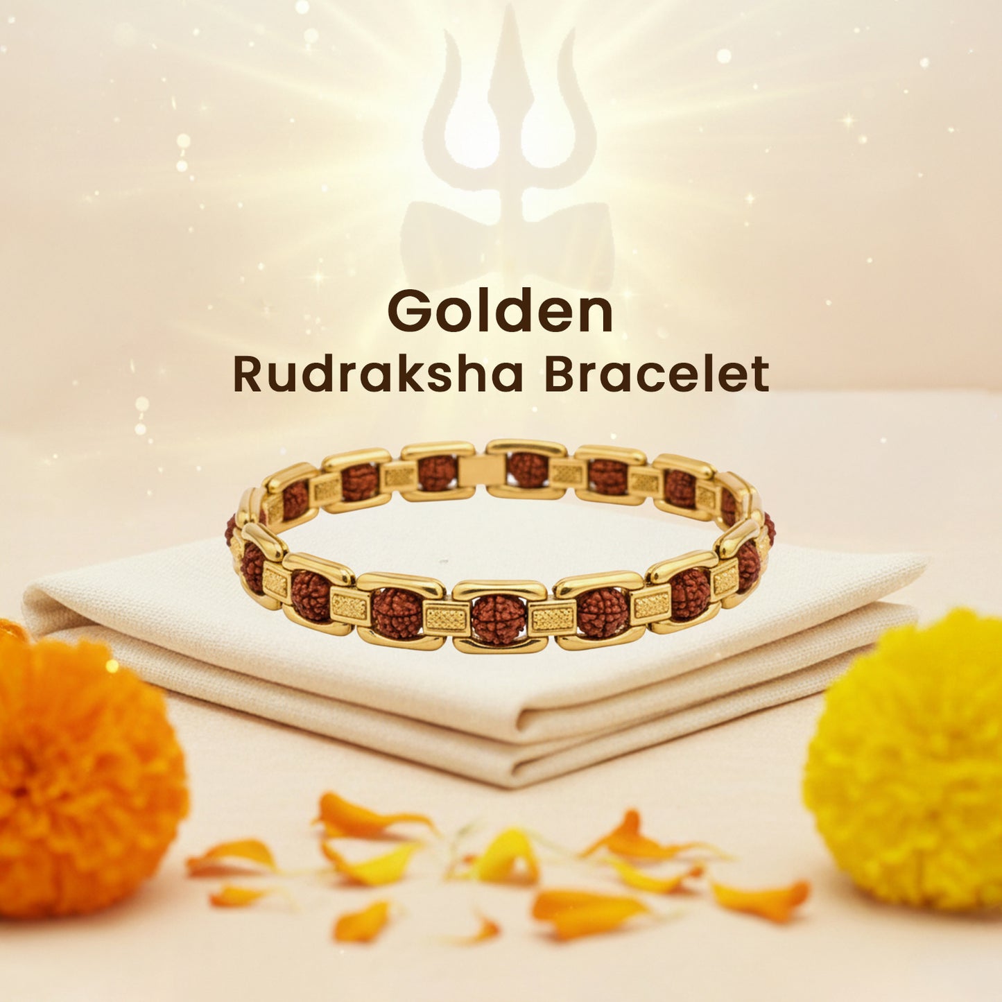 Golden Rudraksha Bracelet