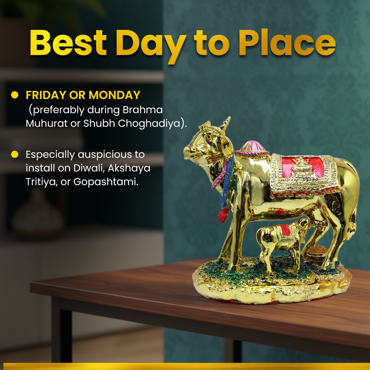 Golden Kamadhenu Cow