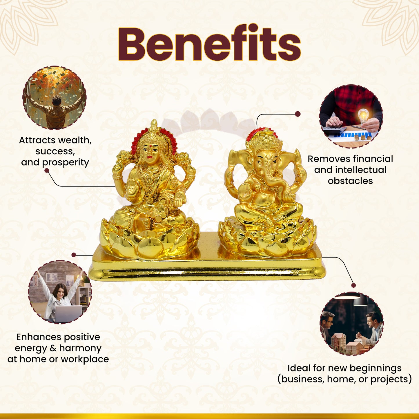 Golden Laxmi Ganesh