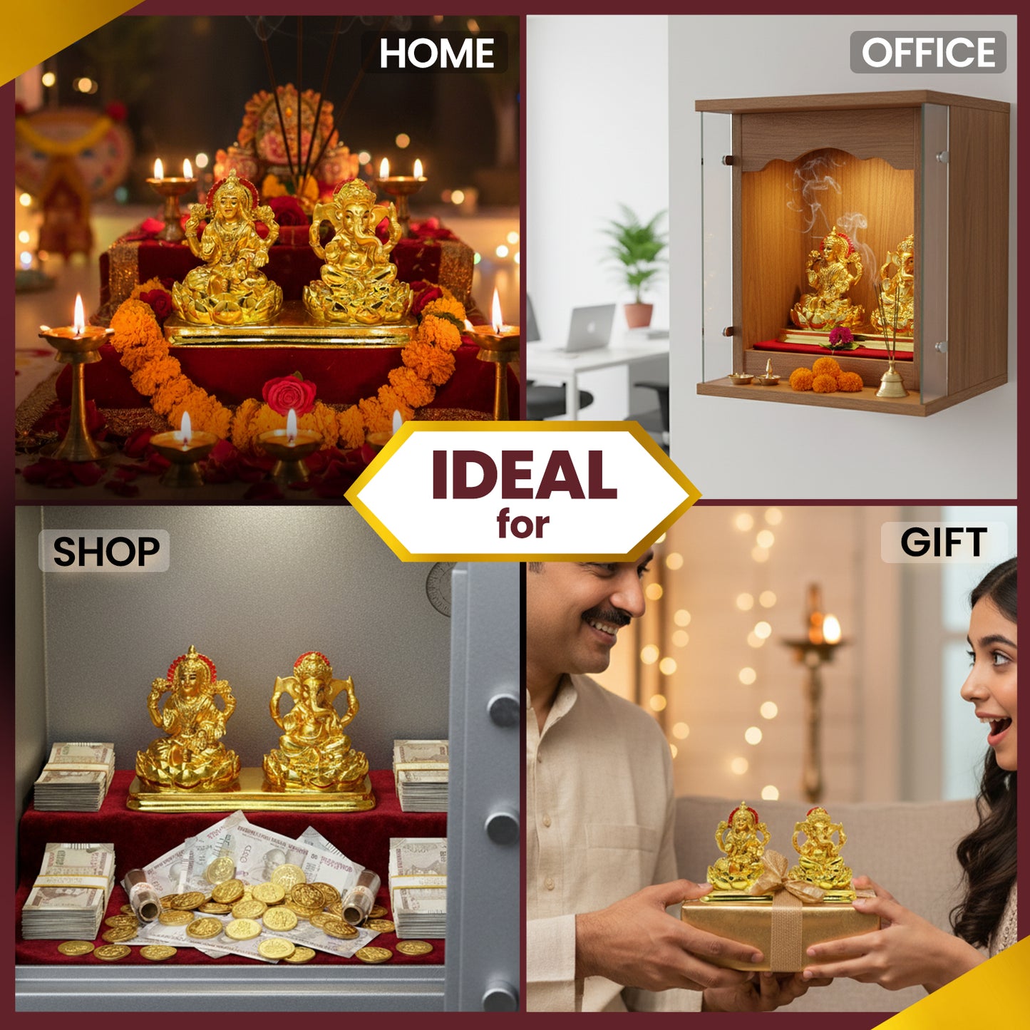 Golden Laxmi Ganesh