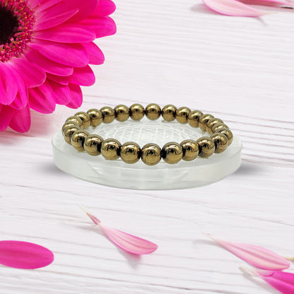 Hematite Wealth Bracelet - (8mm)