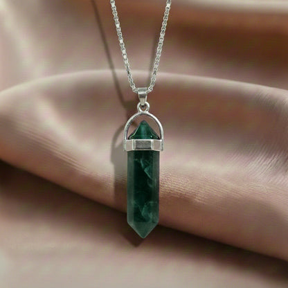Green Jade Crystal Candle