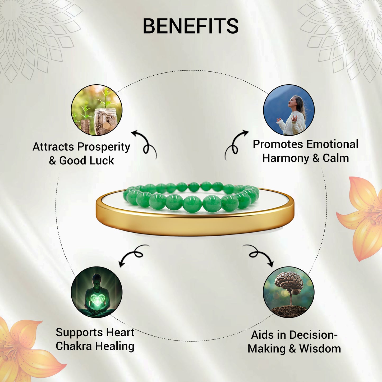 Green Jade Stone Bracelet