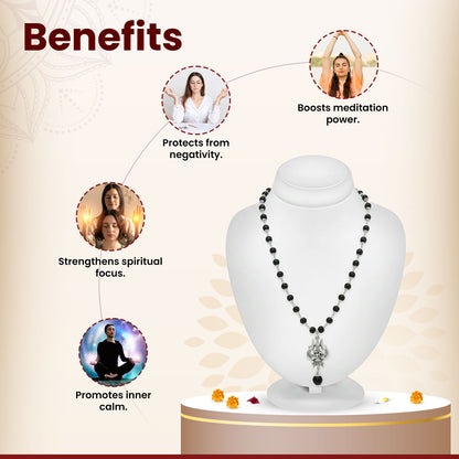 Karungali Shiva Om Mala – Protection, Peace & Positive Energy Bracelet
