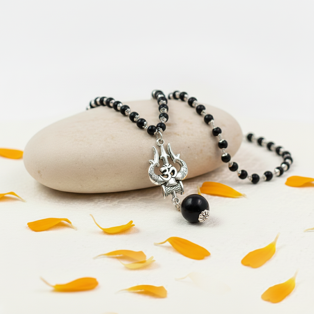 Karungali Shiva Om Mala – Protection, Peace & Positive Energy Bracelet