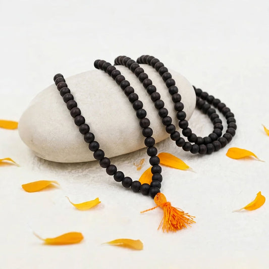 Original Karungali Mala (108 Beads), Govt. Certified Ebony Wood
