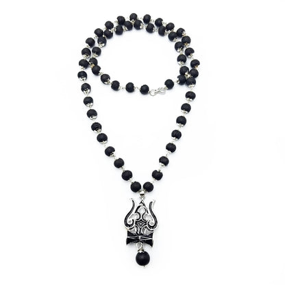 Karungali Mala with Lord Shiva Trishul