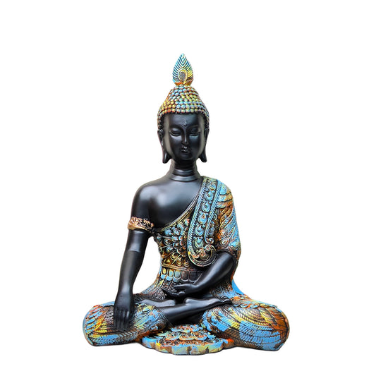Meditating Gold Lord Buddha Idol