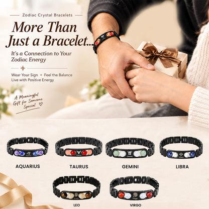 Metal Zodiac Bracelet Collection with 12 Constellation Signs