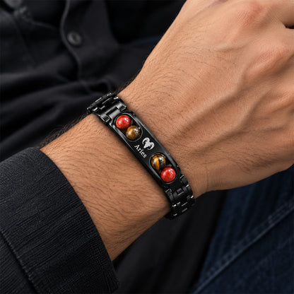 Metal Zodiac Bracelet Collection with 12 Constellation Signs