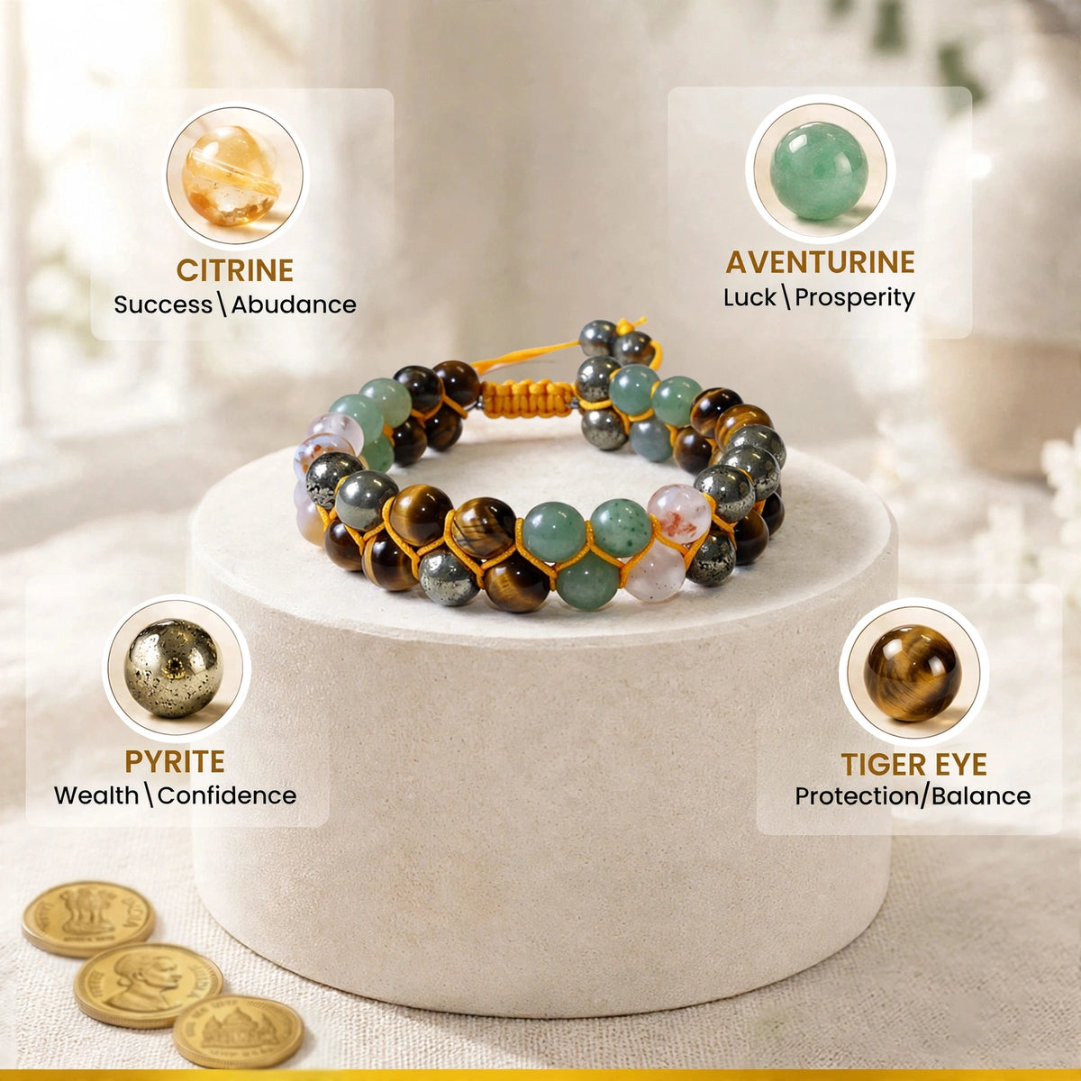 Money Magnet Double Tie-Up Fusion Band