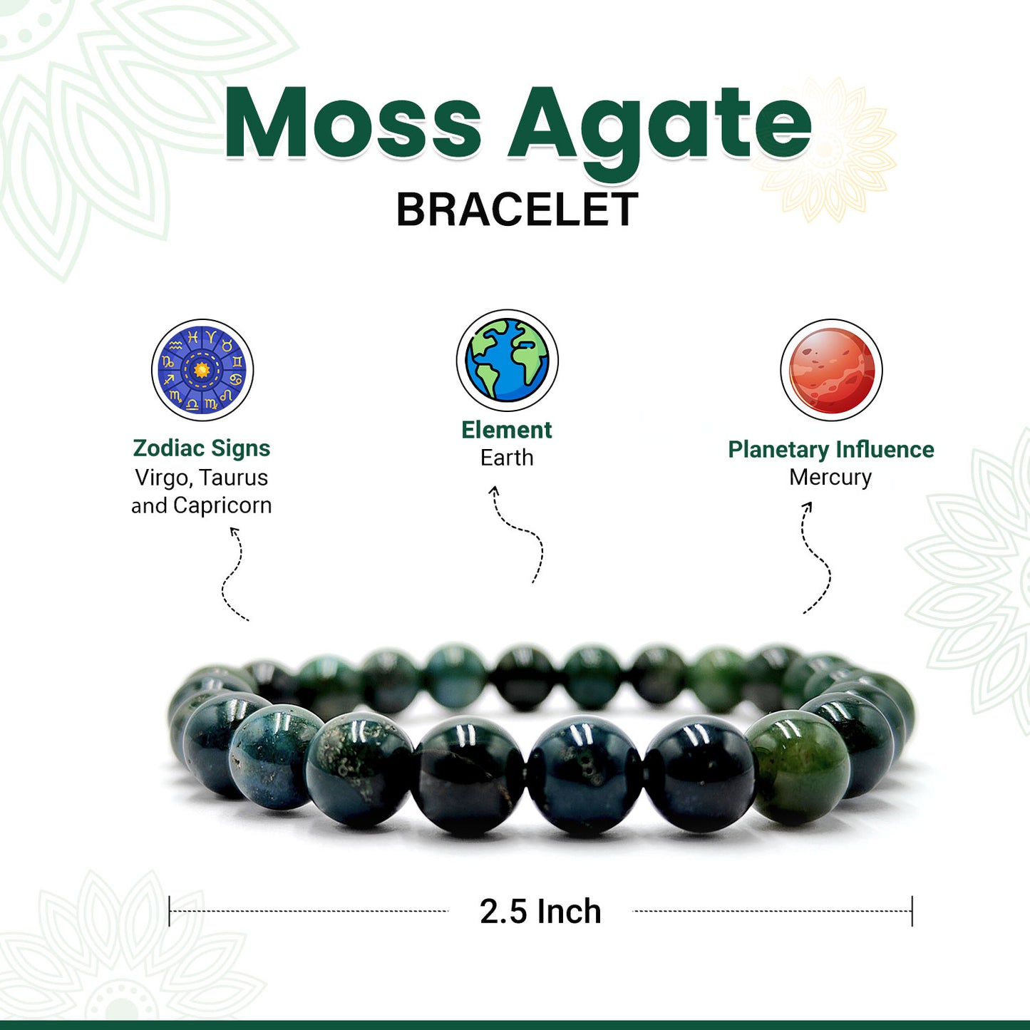 Moss Agate Bracelet