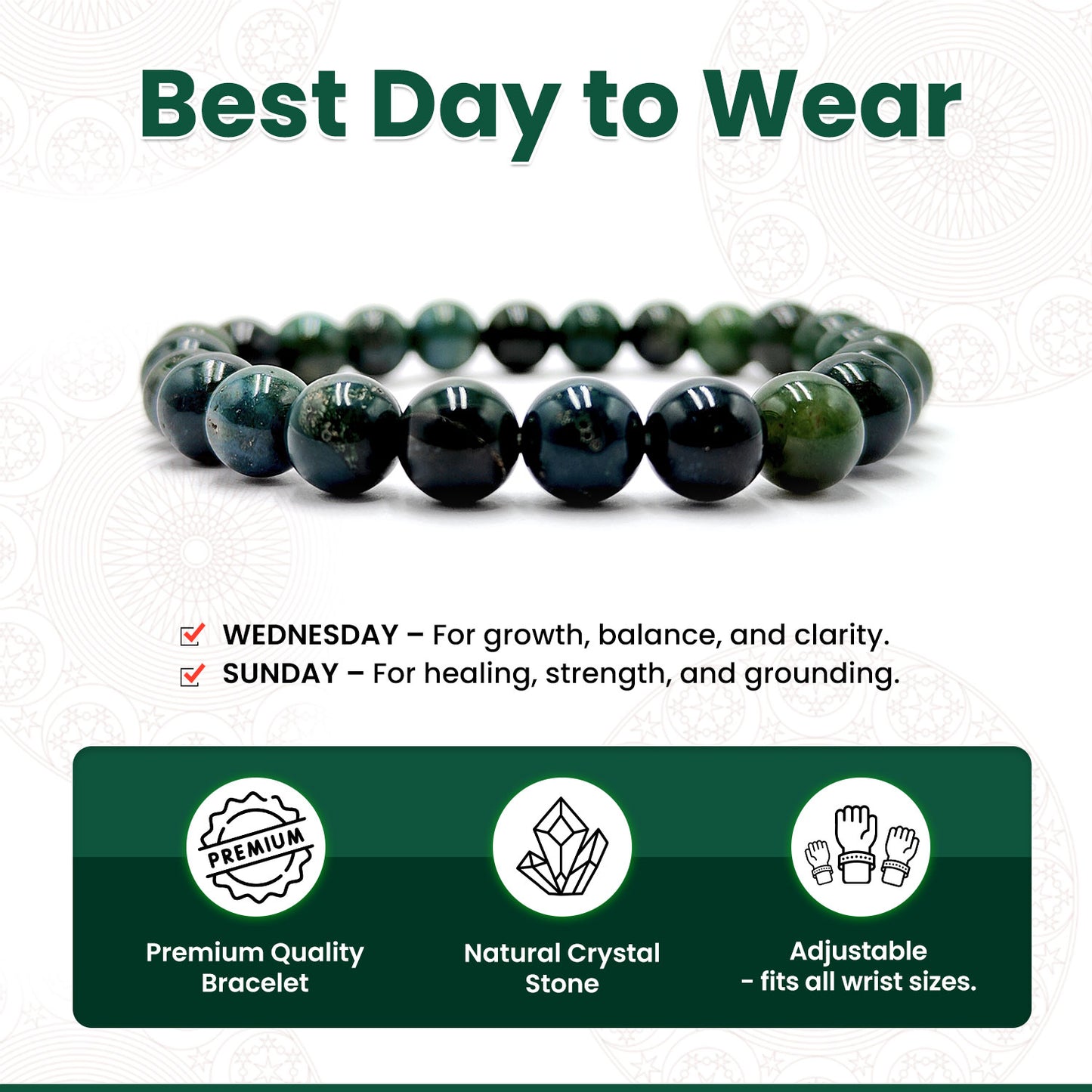 Moss Agate Bracelet