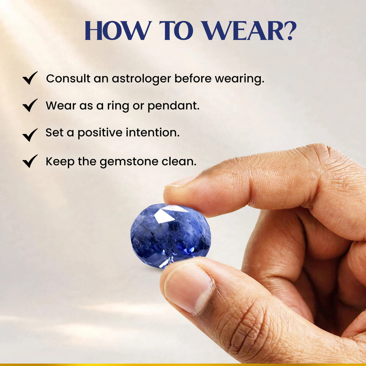 Neelam (Blue Sapphire) 5.58 Cts.