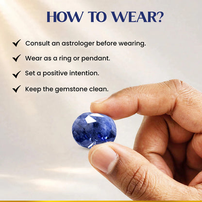 Neelam (Blue Sapphire) 5.58 Cts.