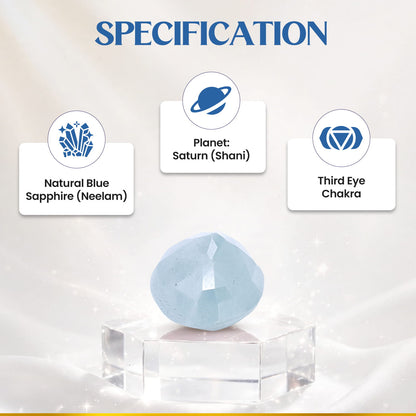 Neelam (Blue Sapphire) 5.16 Cts.