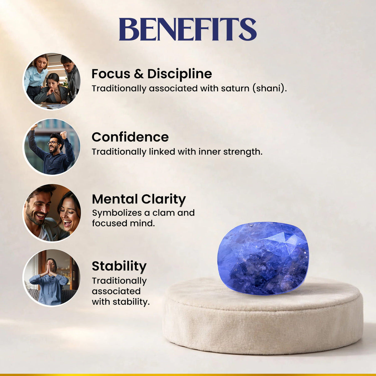 Neelam (Blue Sapphire) 5.28 Cts.