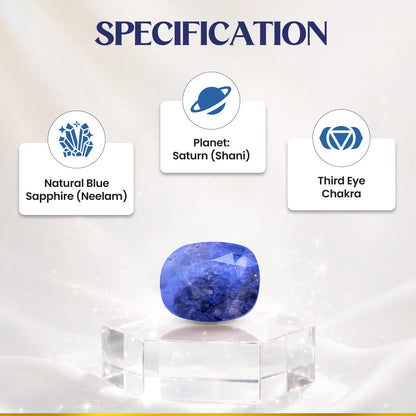 Neelam (Blue Sapphire) 5.28 Cts.