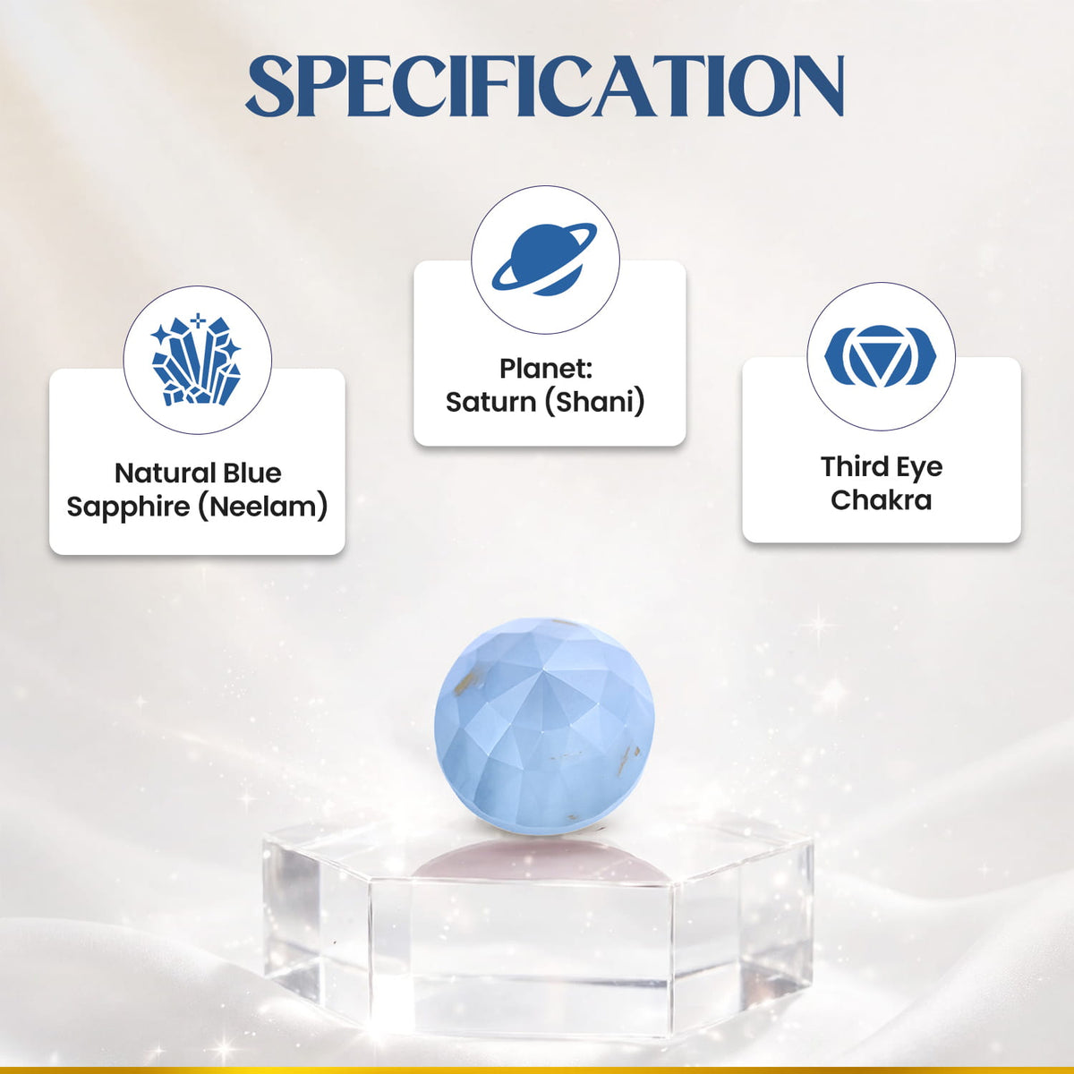 Neelam (Blue Sapphire) 5.37 Cts.