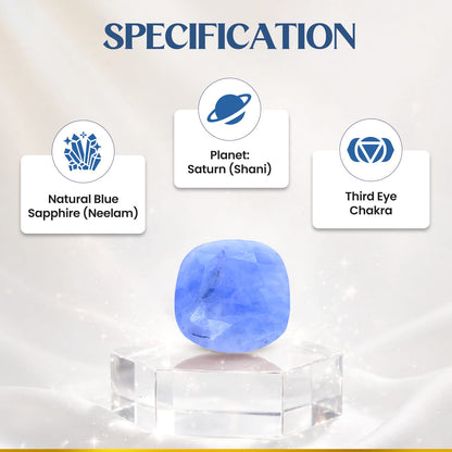 Neelam (Blue Sapphire) 5.47 Cts.