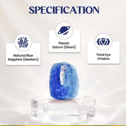 Neelam (Blue Sapphire) 5.68 Cts.